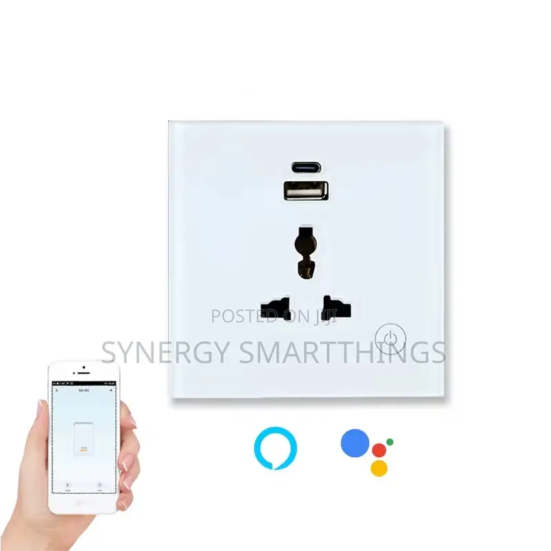 Smart Wi-Fi Single Socket With Usb Port Type-C Port