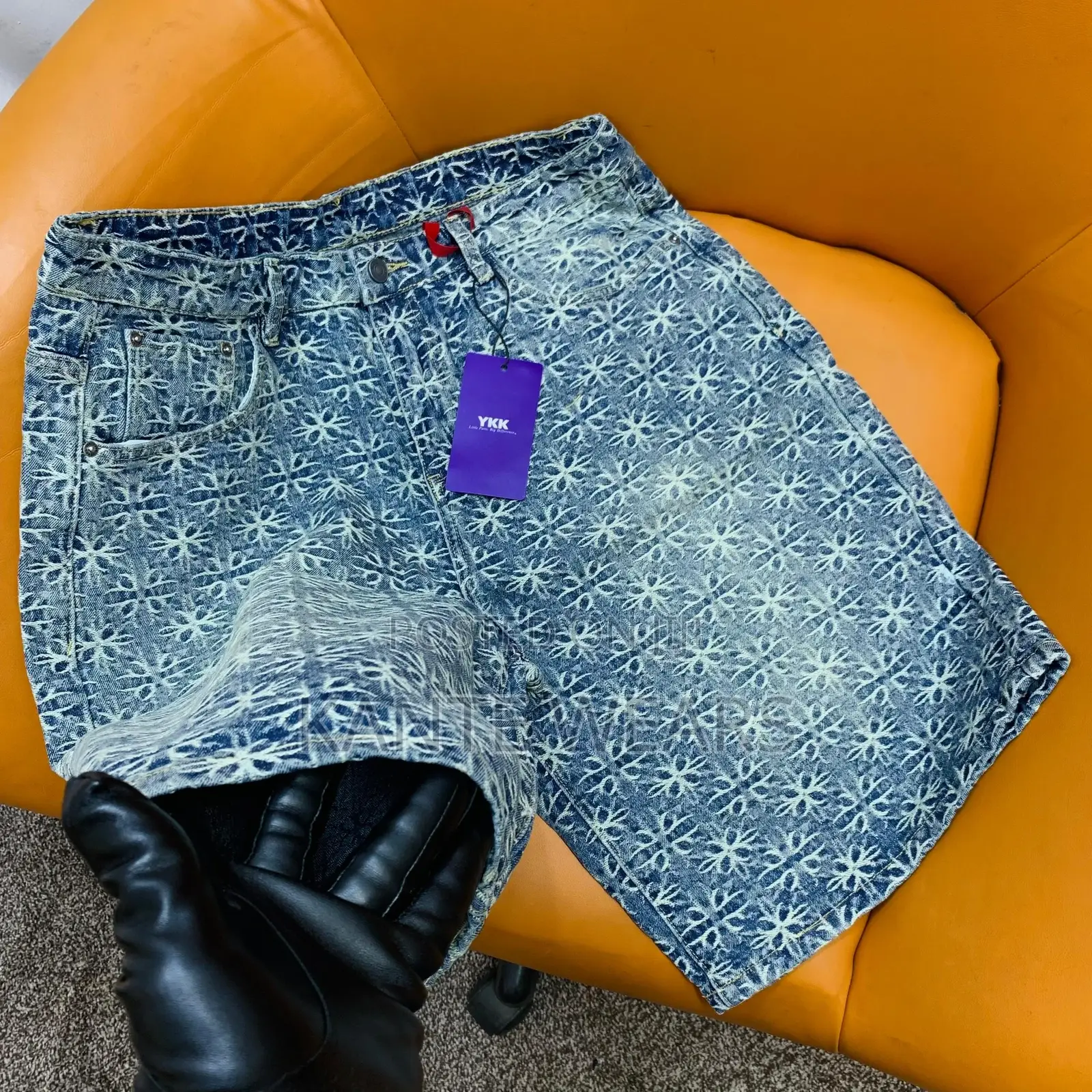 Denim Stone Washed Jean Short