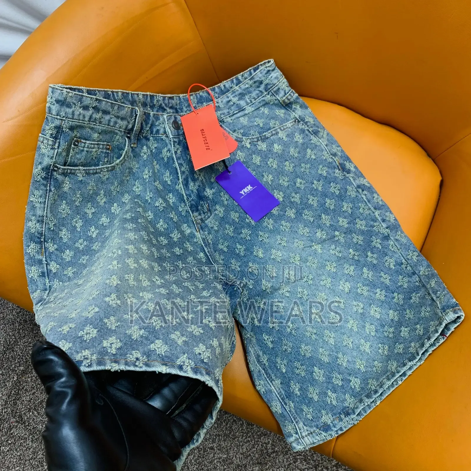 Denim Stone Washed Jean Short