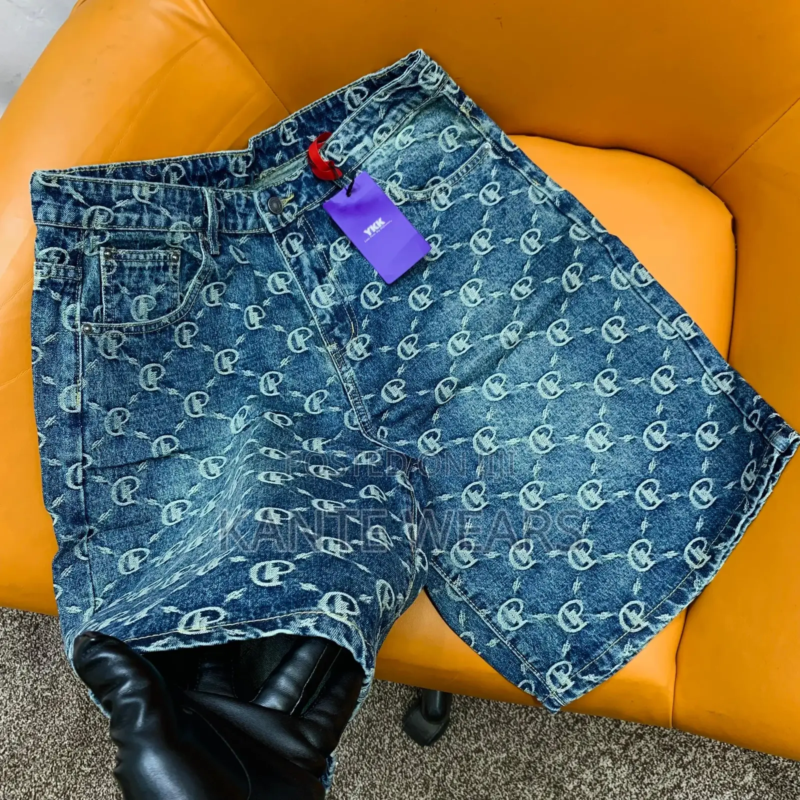 Denim Stone Washed Jean Short