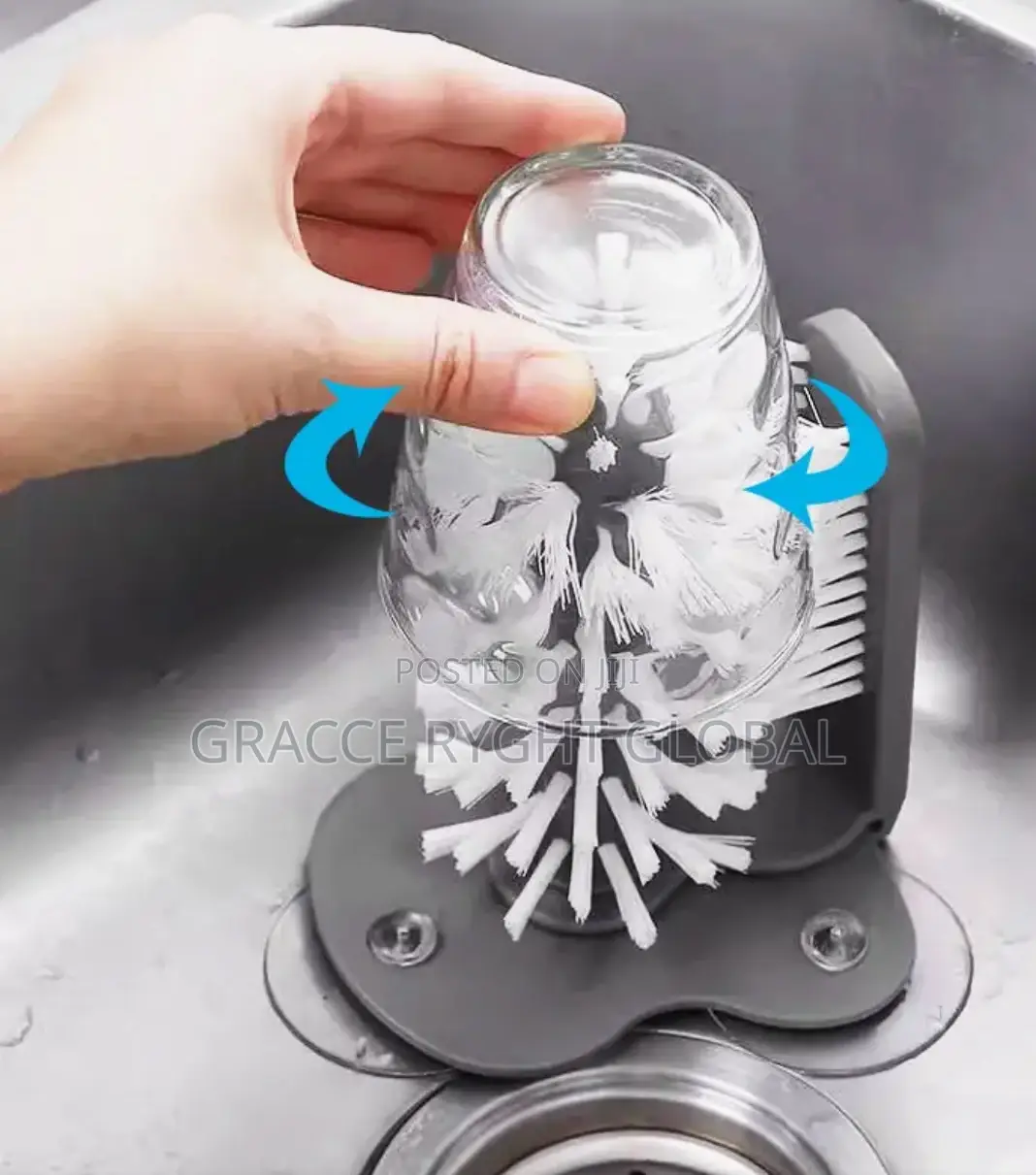 Glass Bottle Cup Brush Washer for Bar/Restaurant or Hotel