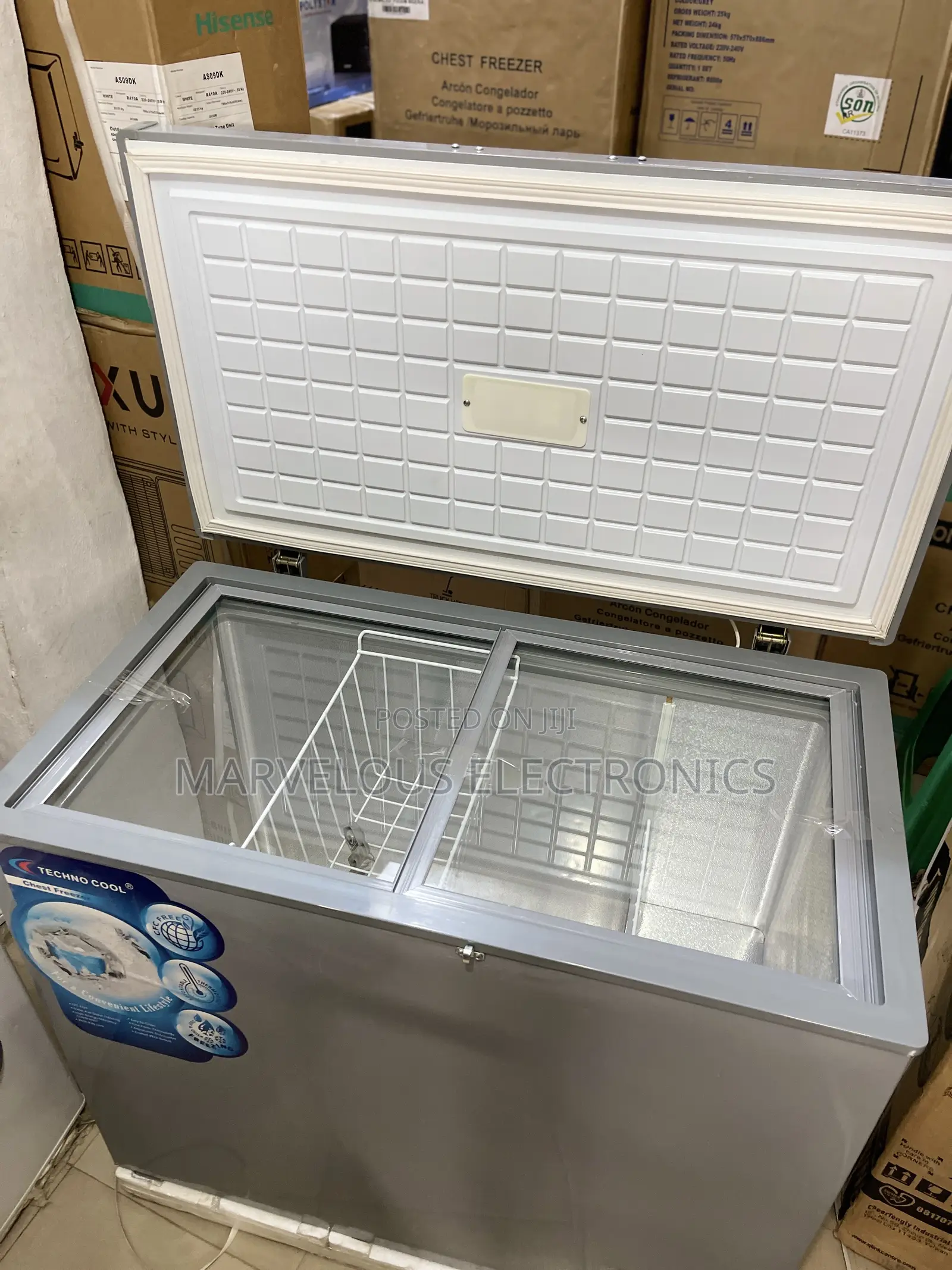 Brand New Tecknocool 300liters Chest Freezer Full Coper Coil