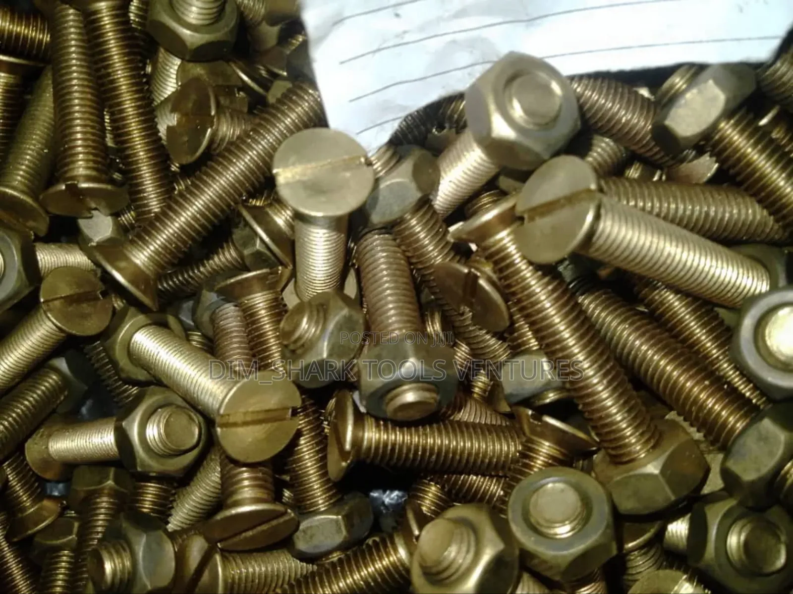 10mm X 80mm CSK Brass Bolt/Nut(3")