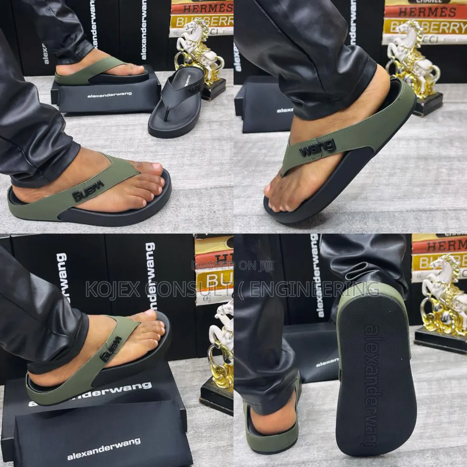 Wang Quality Leather Slippers