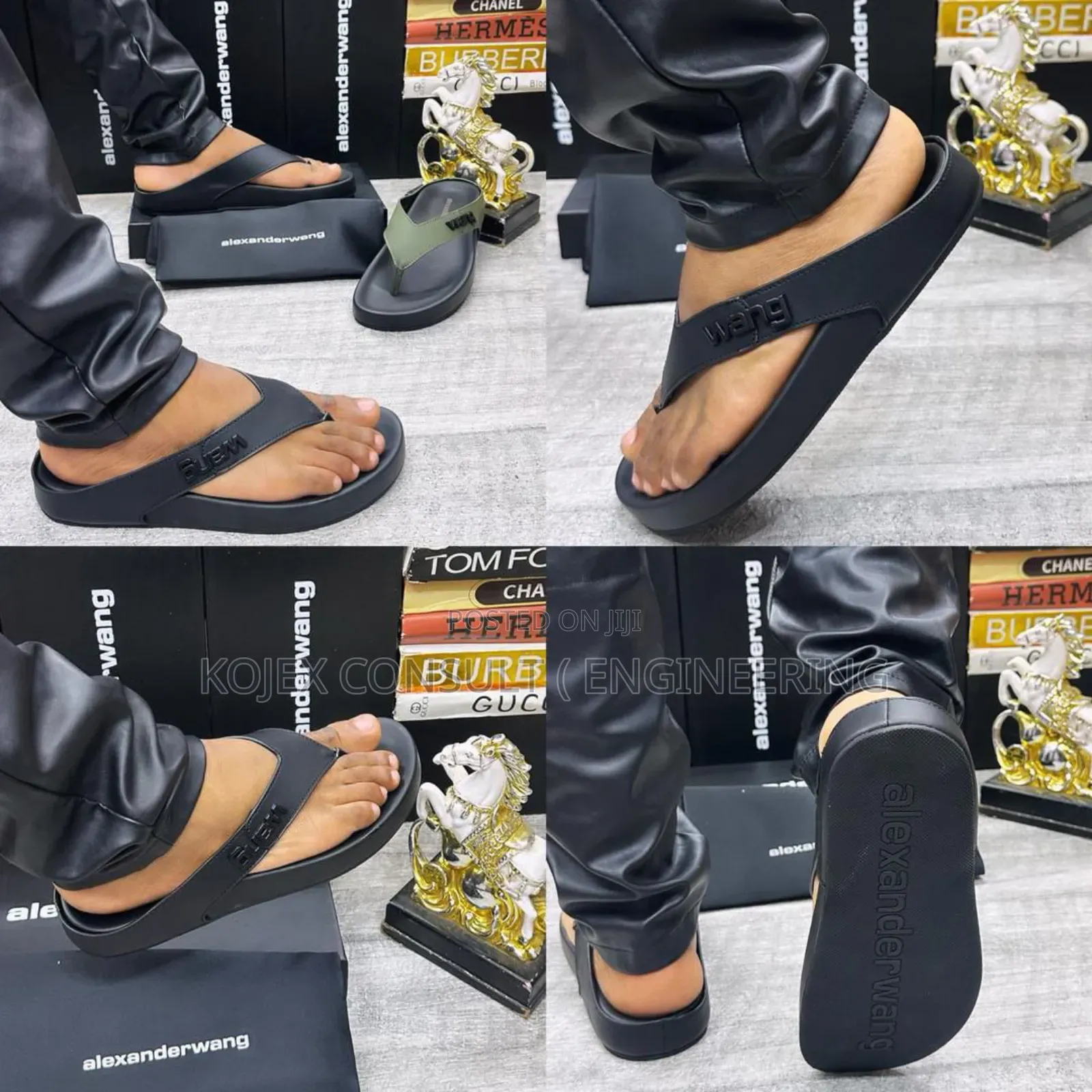 Wang Quality Leather Slippers