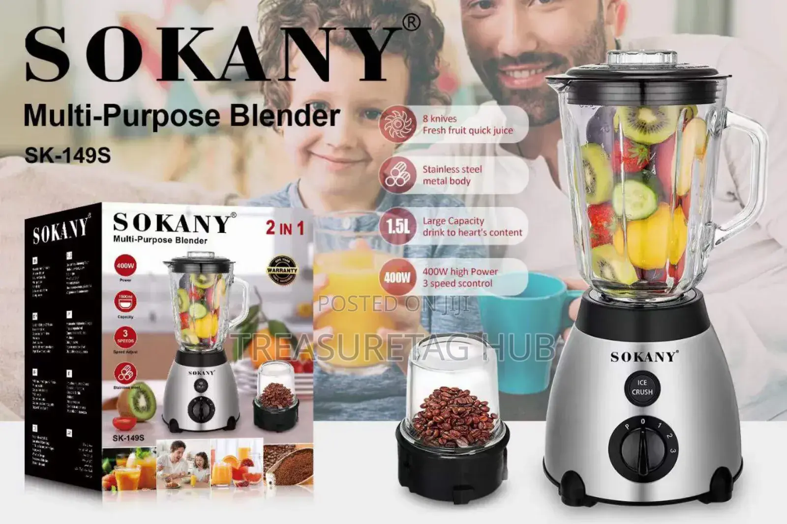 Sokany 2in1 Blender