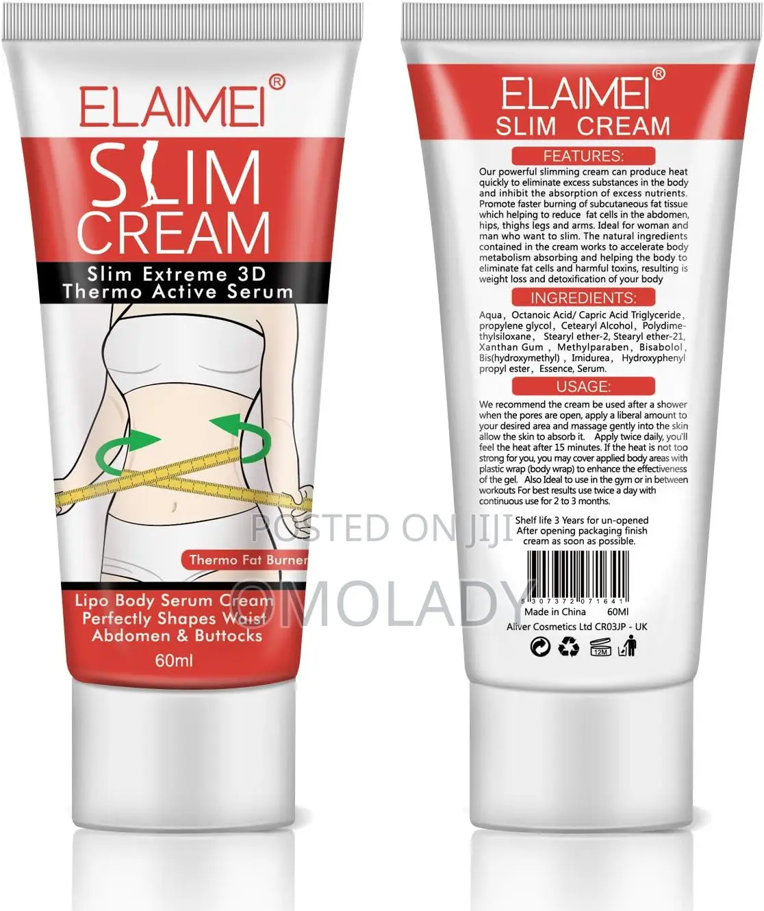 Elaimei Slimming Fat Burning Cream - 60ml