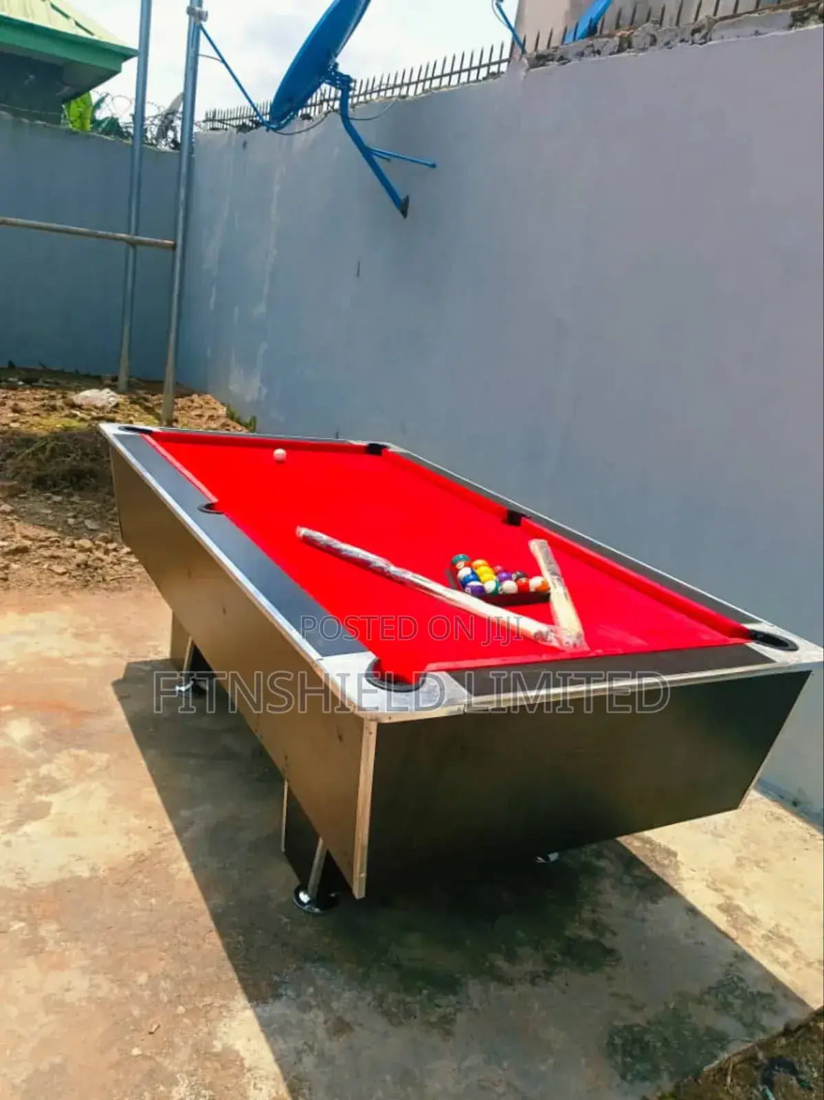 7ft-Long Snooker Table, Local Make With Accessories