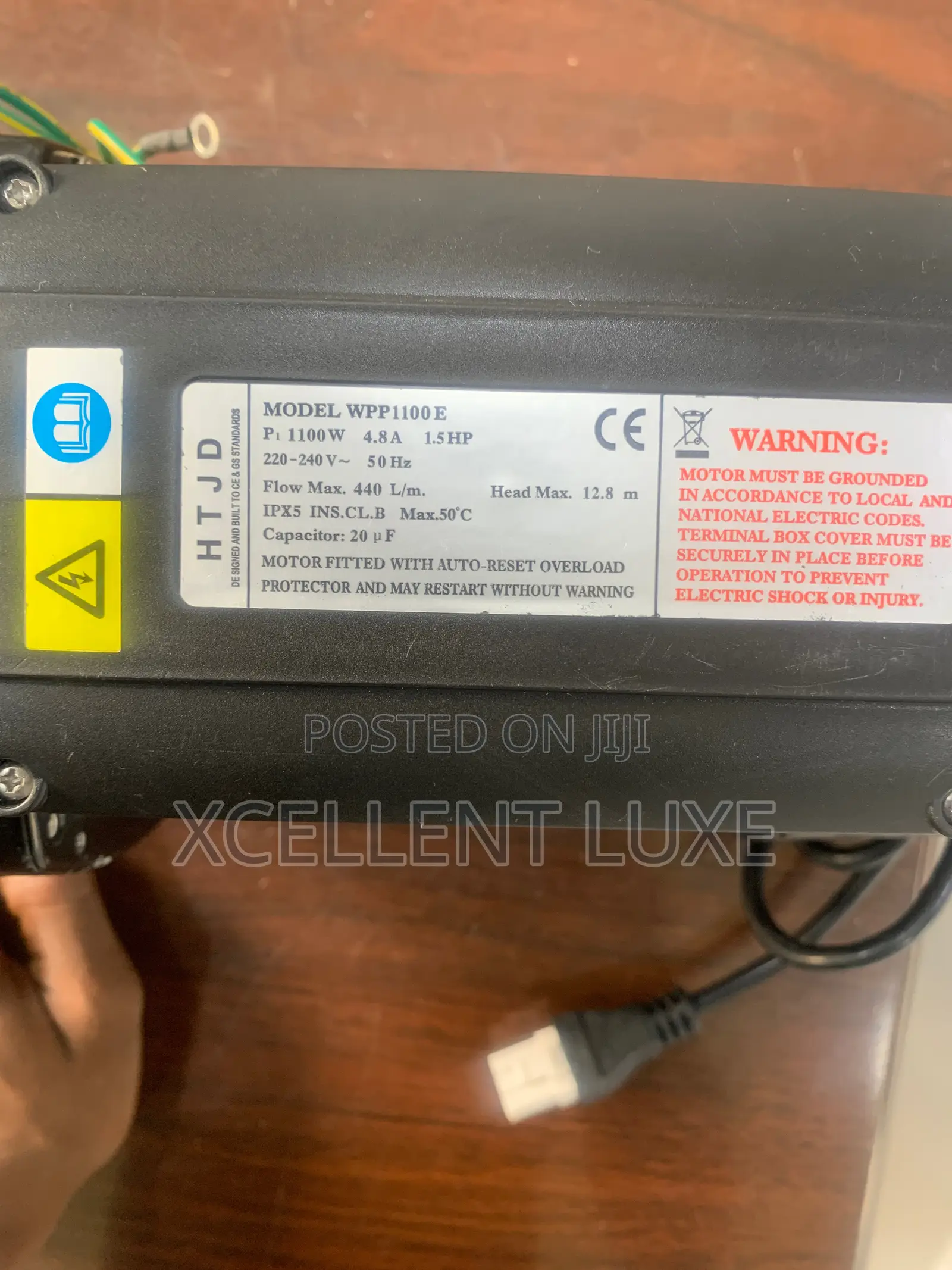 1.5horsepower Jacuzzi/Shower Room Pump