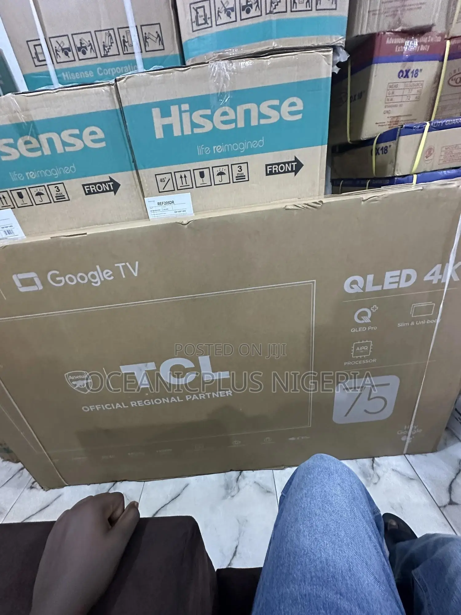 75′′ Inches Powerscreen TCL 75c655 Qled Google Tv