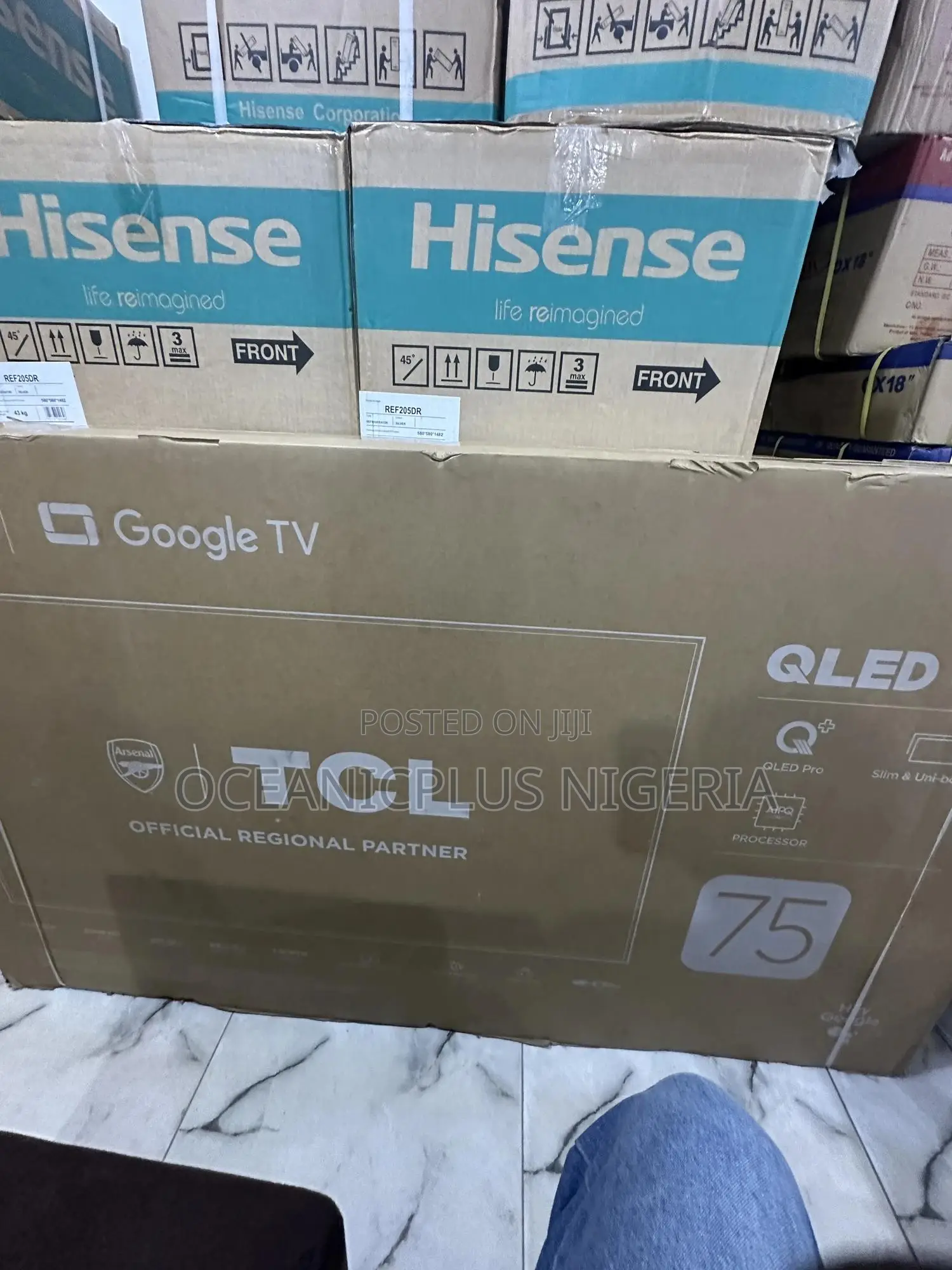 75′′ Inches Ultraclarity Max TCL 75c655 Qled Google Tv