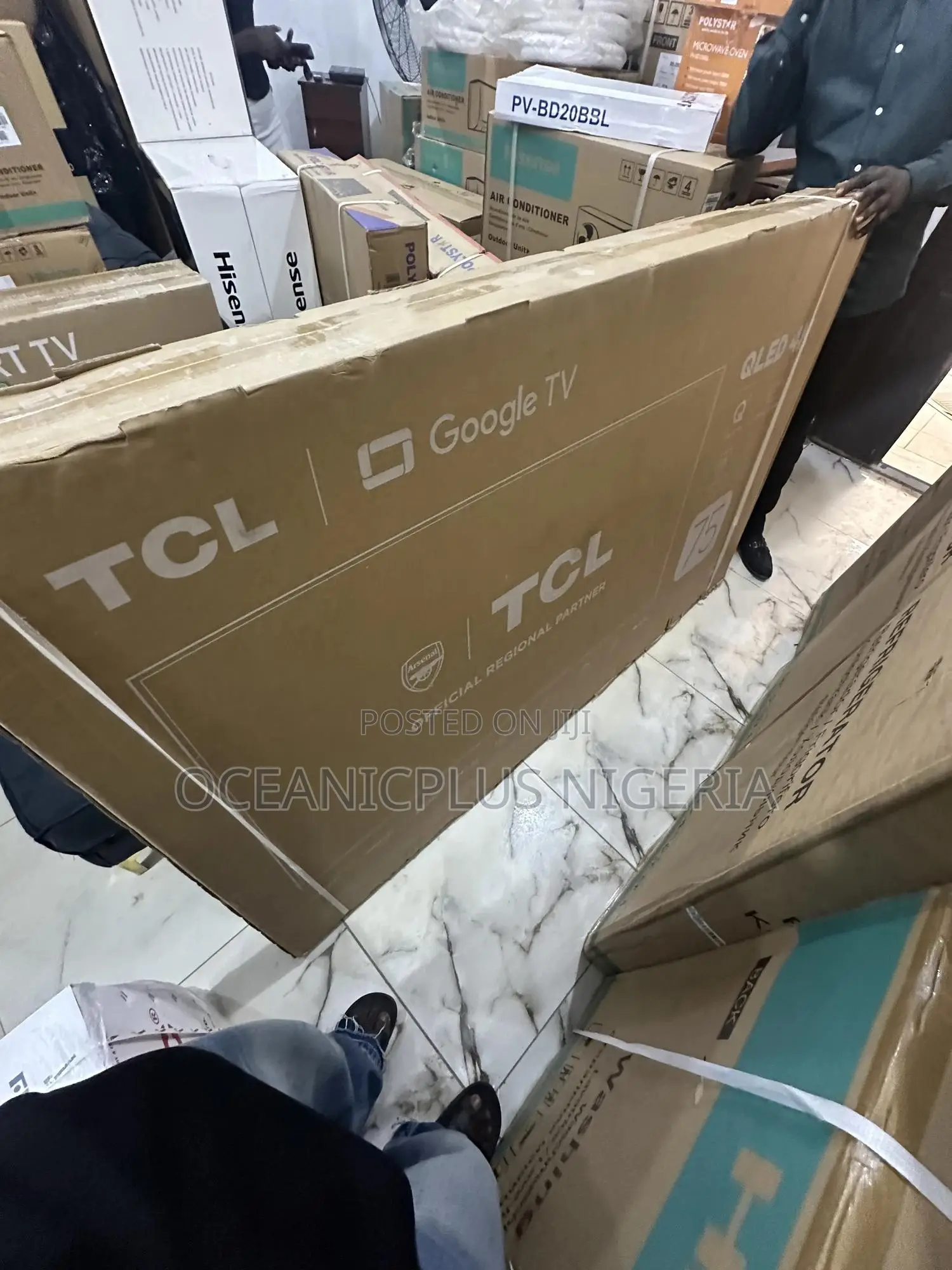 75′′ Inches Hyperclarity TCL 75c655 Qled Google Tv