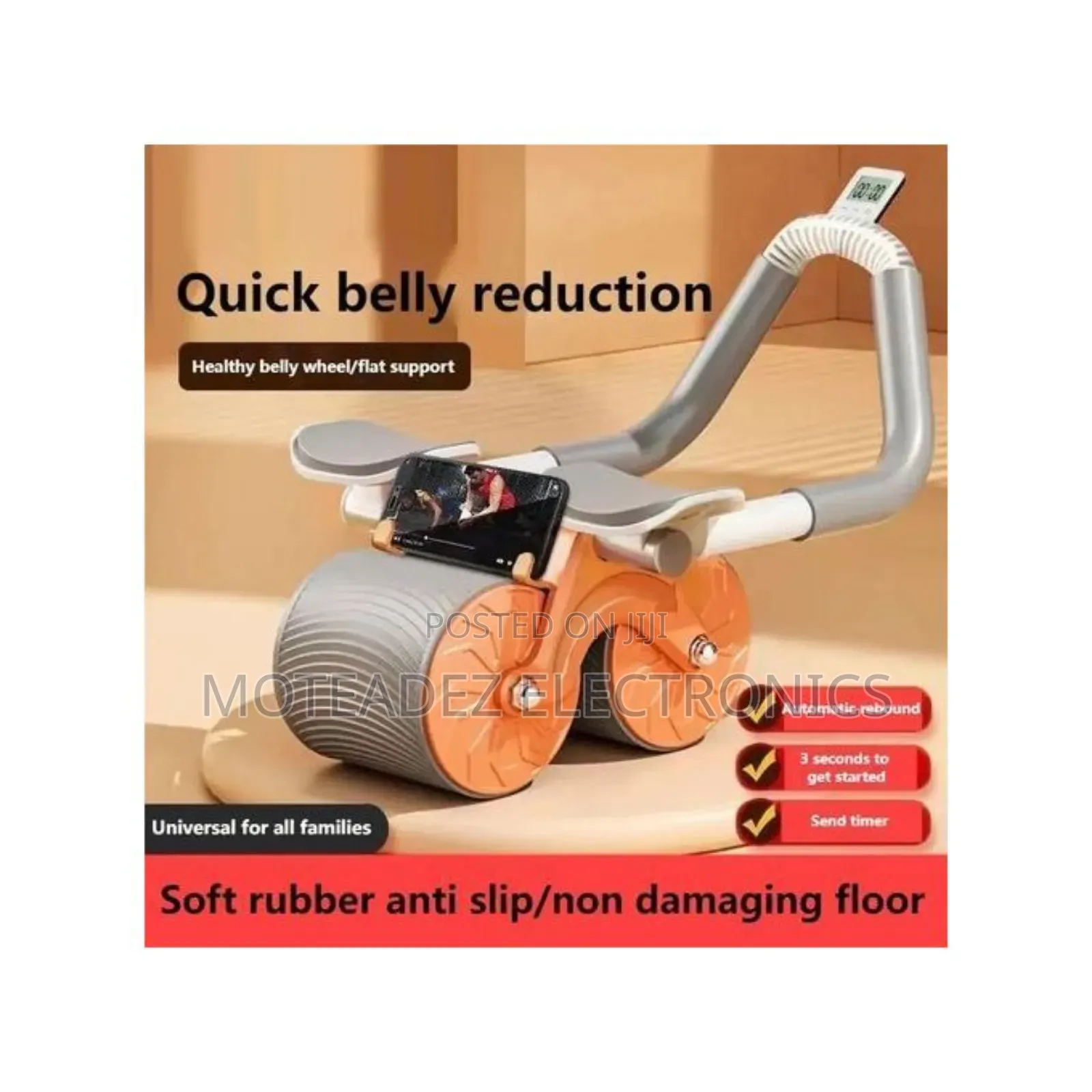 Automatic Rebound Elbow Support Healthy Abdominal Wheel