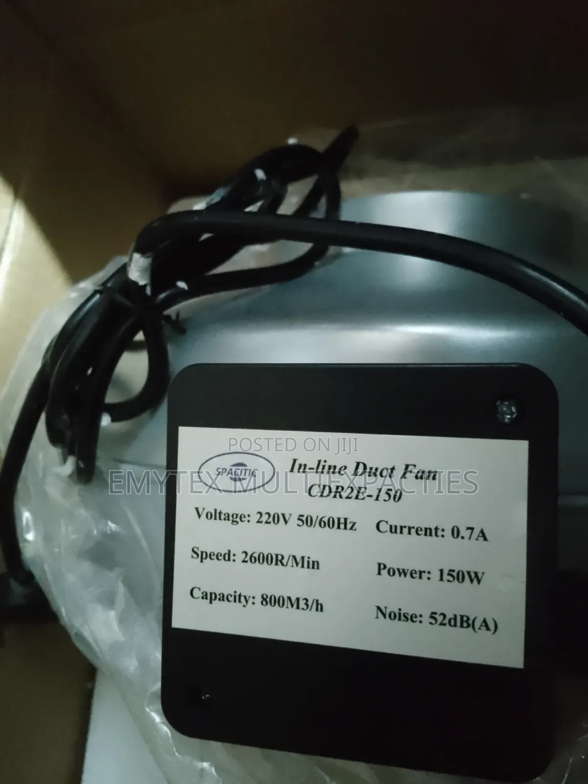 Inline Duct Fan 150mm 6 Inches