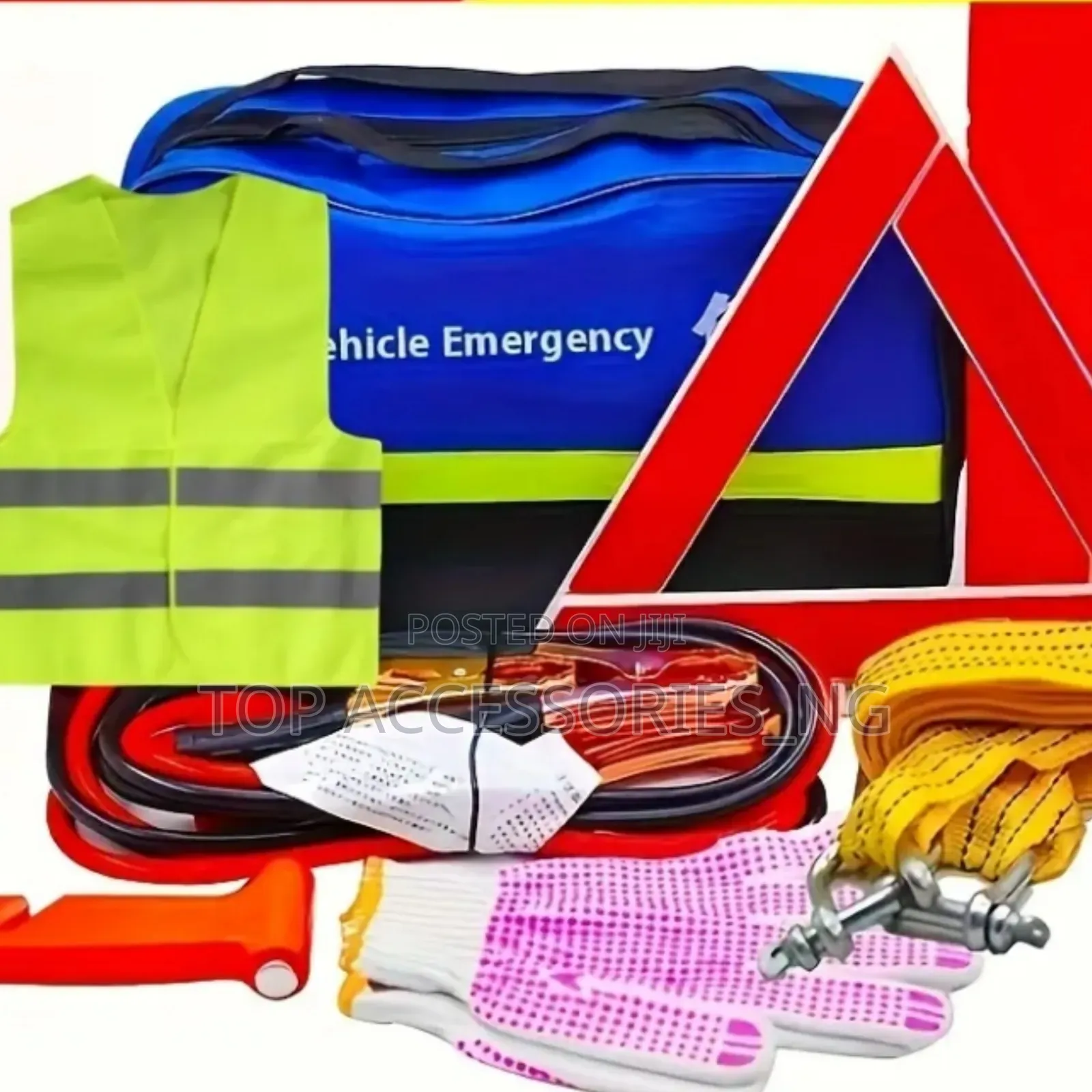 7 Pieces Car Emergency/ Safety Kit