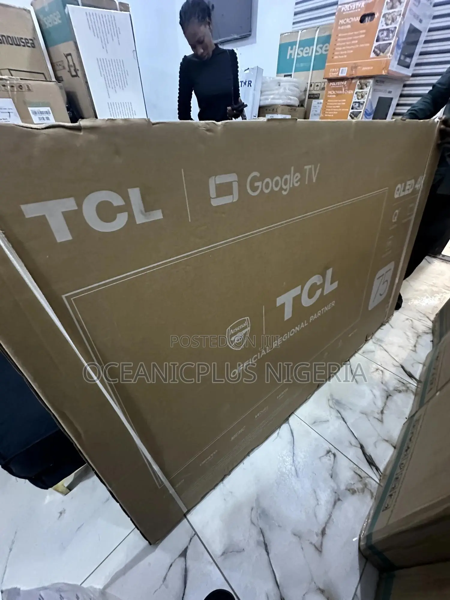 75′′ Inches Colorburst TCL 75c655 Qled Google Tv