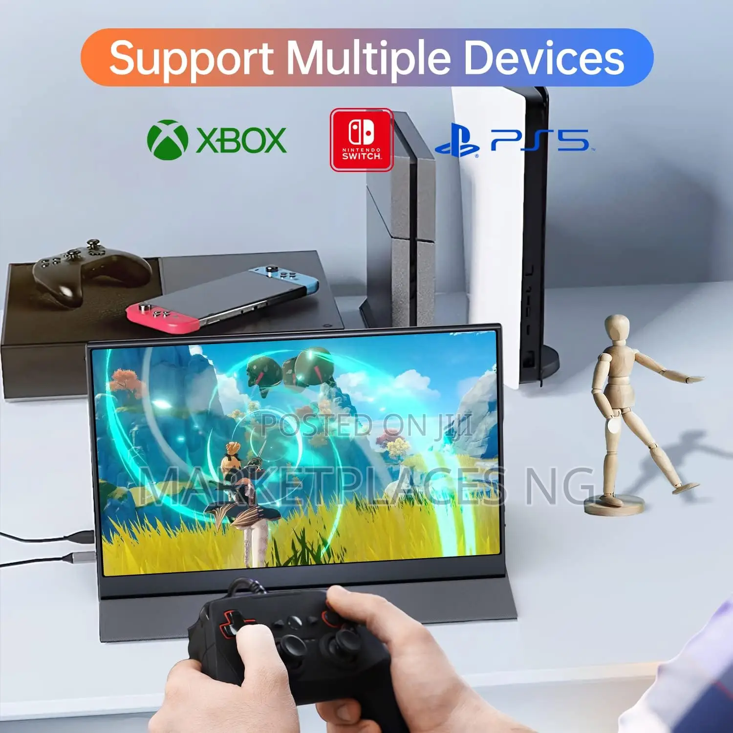 15.6" FHD Portable Monitor – Usb-C Hdmi Second Screen