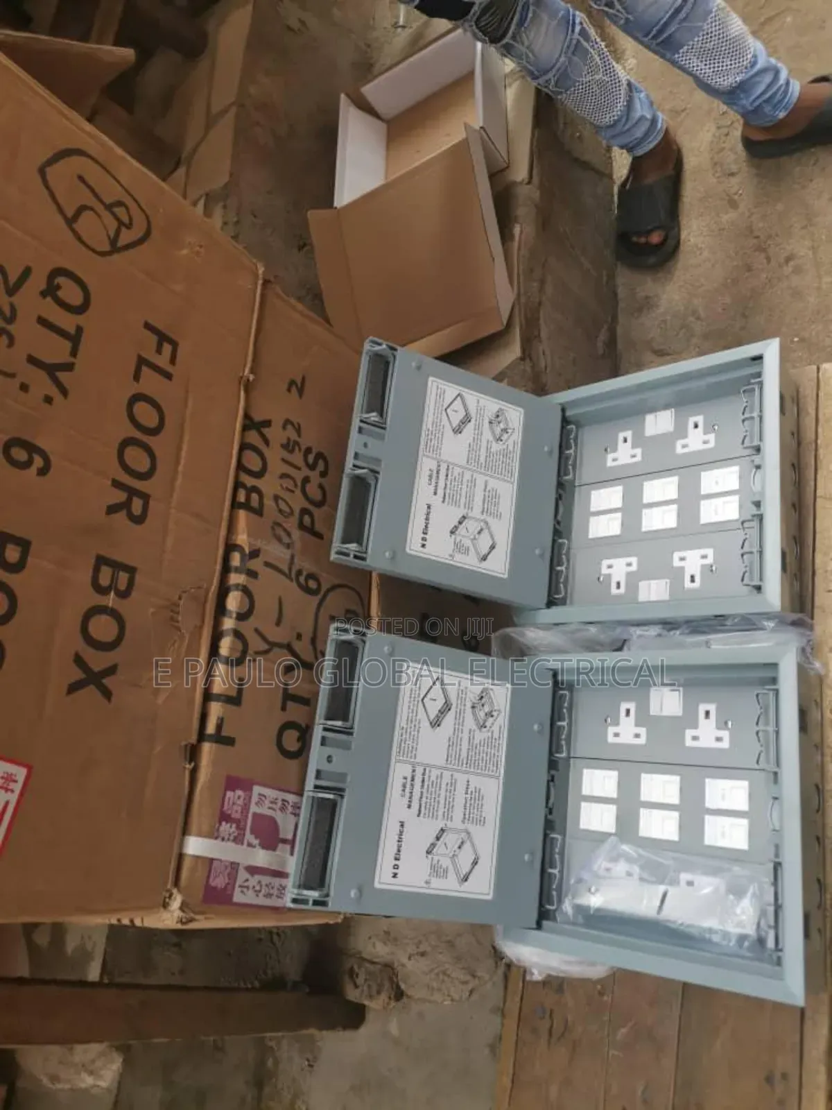 Floor Box Double Water Proof Socket