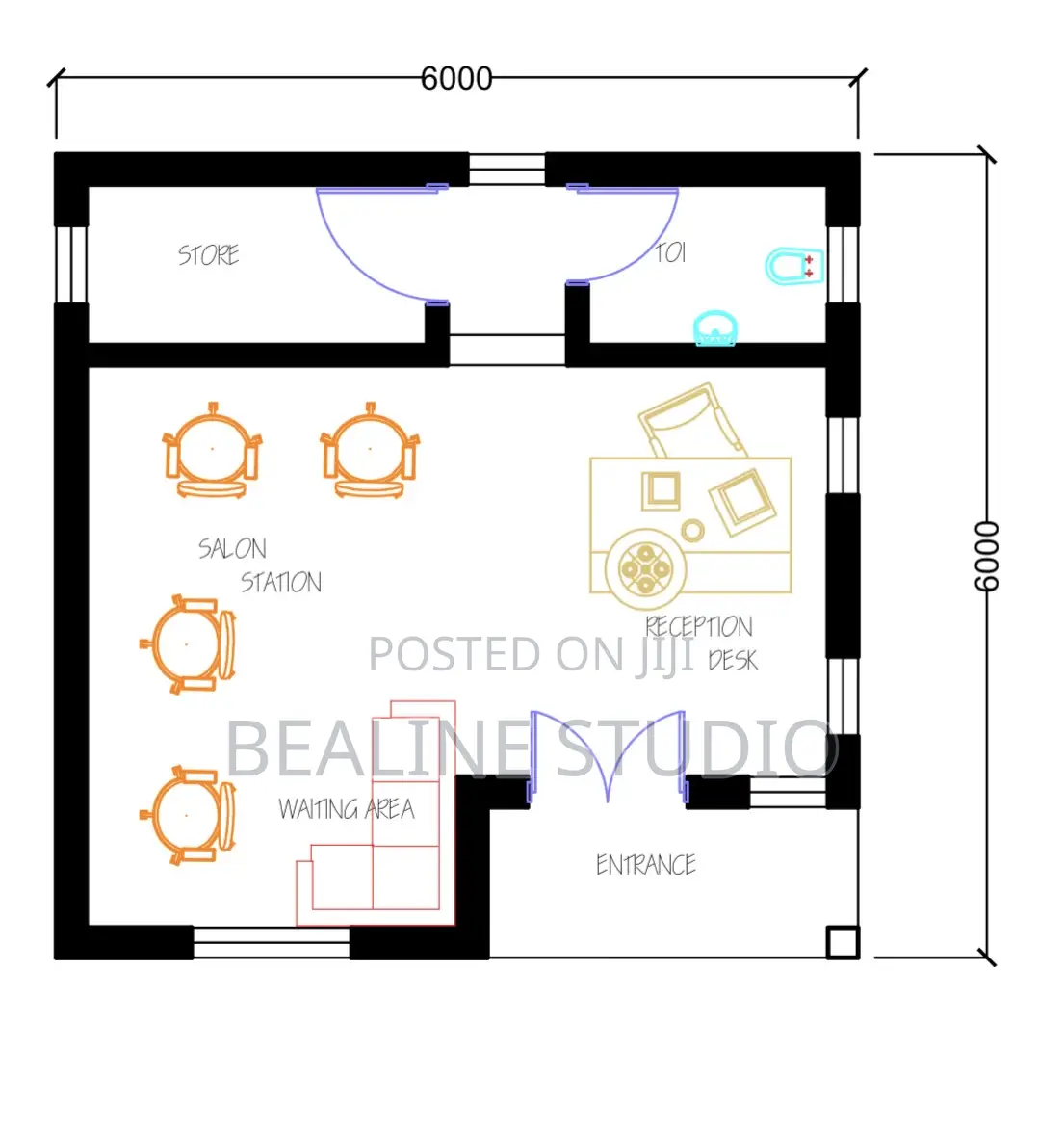 Unisex Salon Design and Shops Design