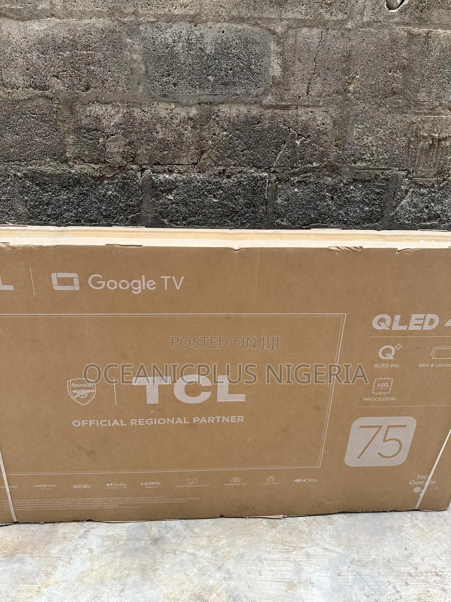 75′′ Inches Truecolor Titan TCL 75c655 Qled Google Tv