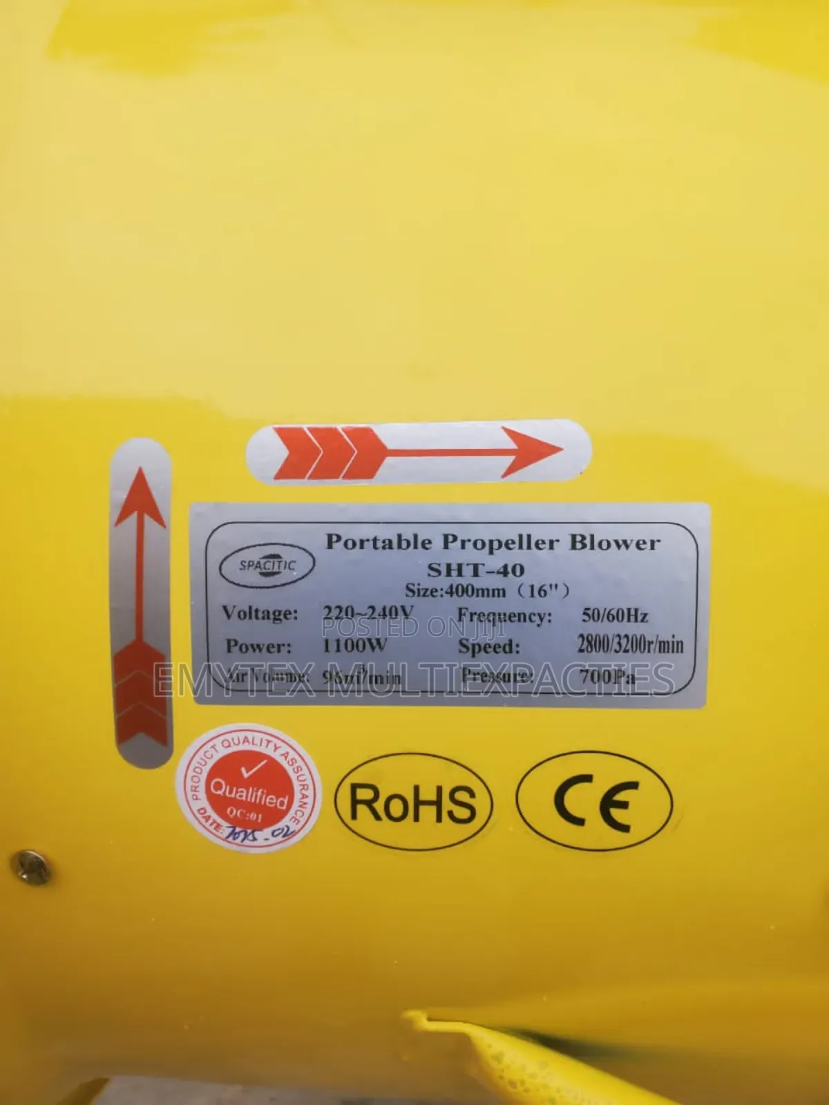 Portable Blower 400mm 16 Inches