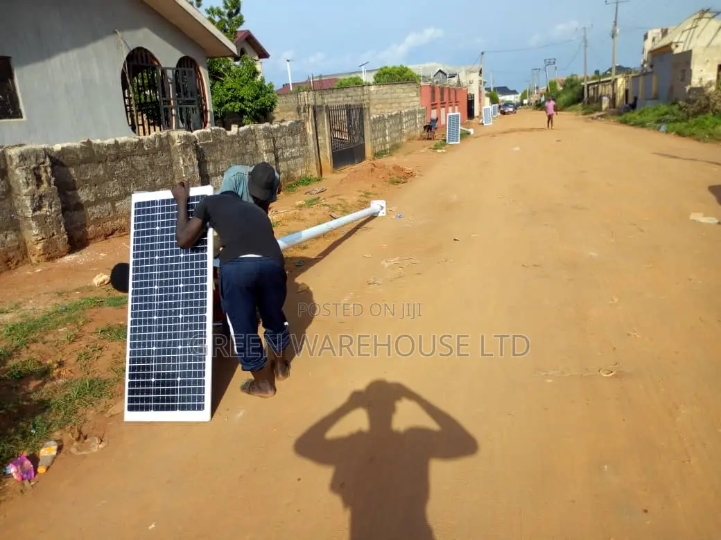 Led Solar Street Light Installation