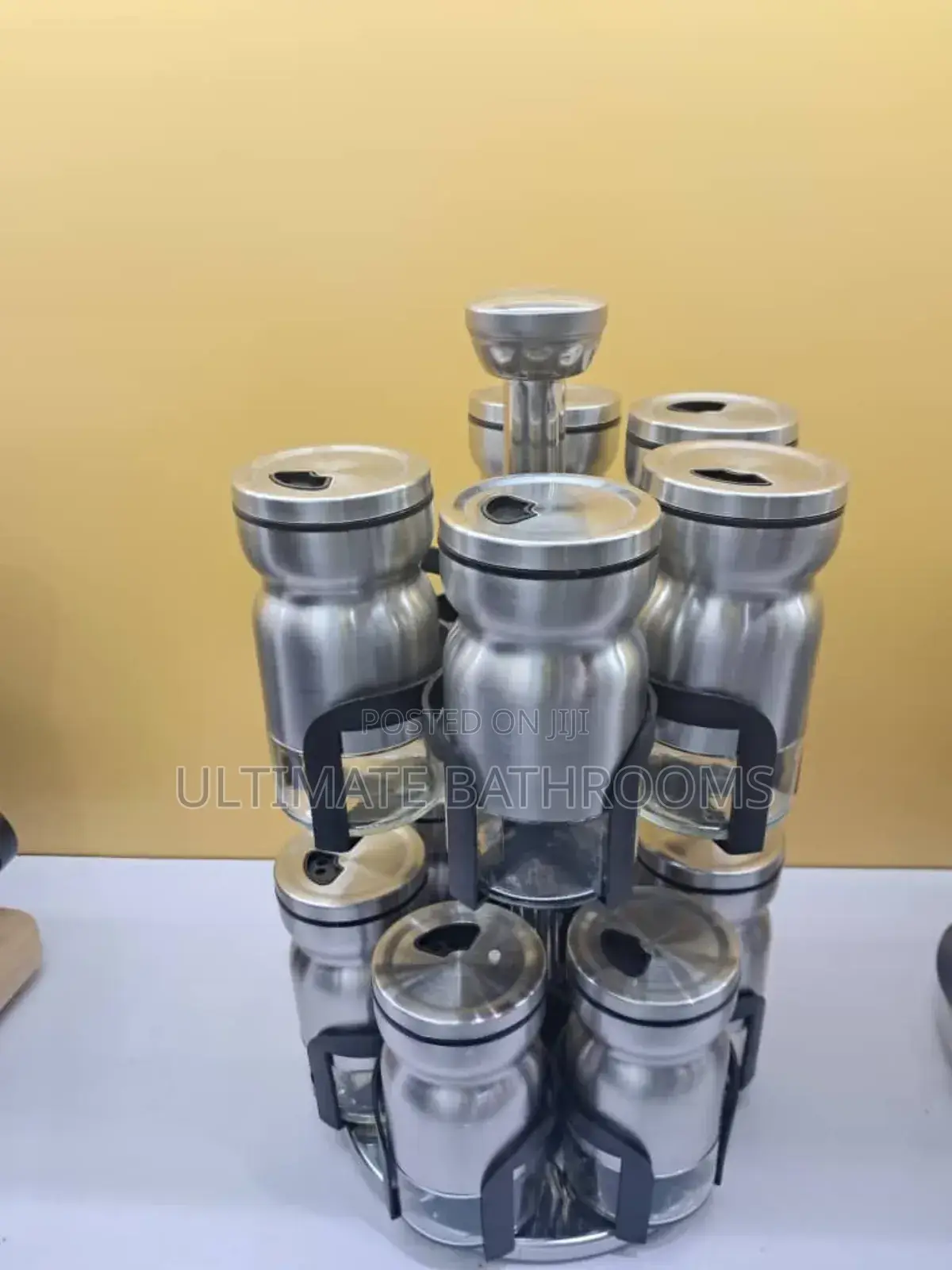 Twelve Sets of Rotating Seasoning and Spice Jar