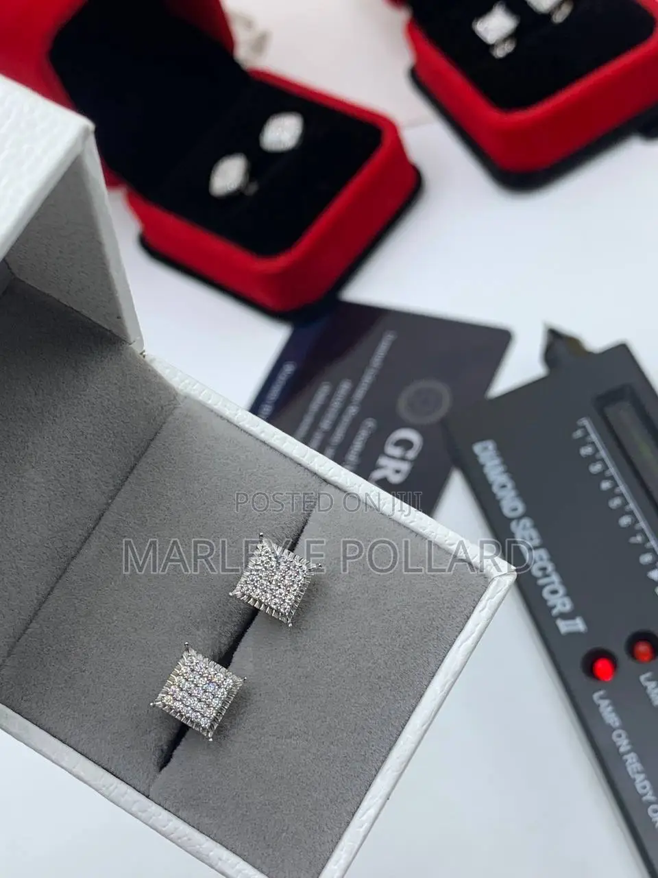 Moissanite Sterling Silver Earrings