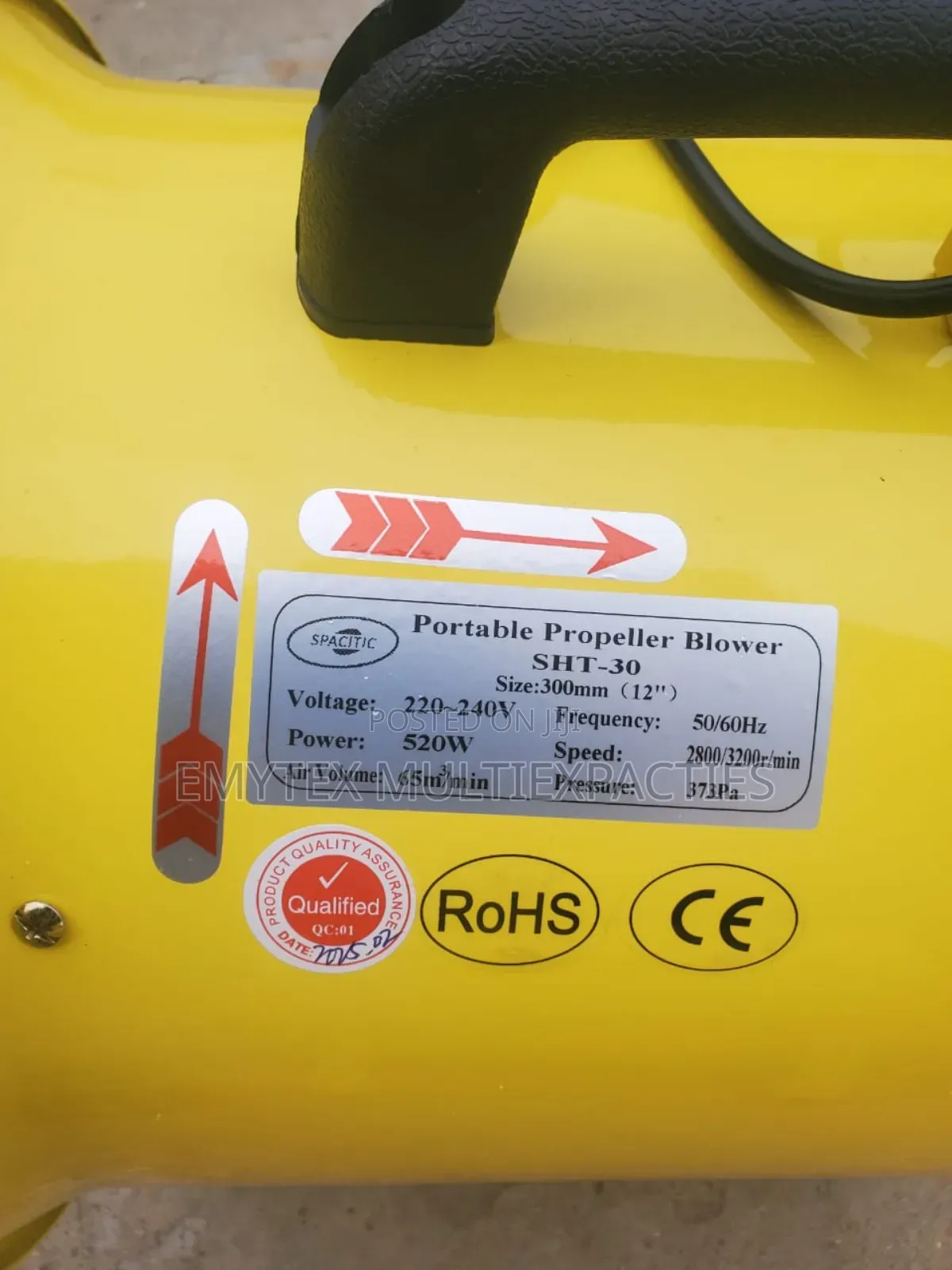 Portable Blower 300mm 12 Inches