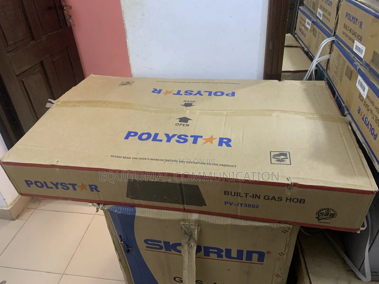 Polystar 3-Burner Gas Hob Pv-Jy3802 – 16kg Net Weight