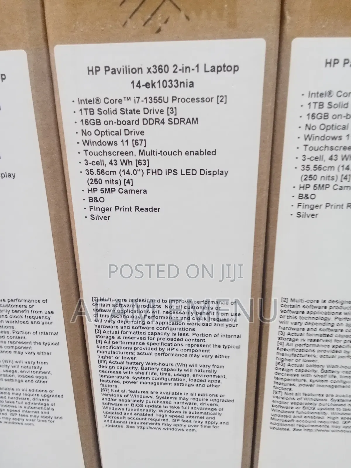 New Laptop HP Pavilion X360 14 16GB Intel Core I7 SSD 1T