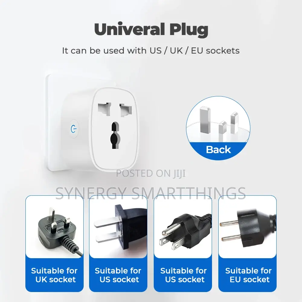 Tuya Wi-Fi Smart Plug 16a Power Monitor Google Home Alexa