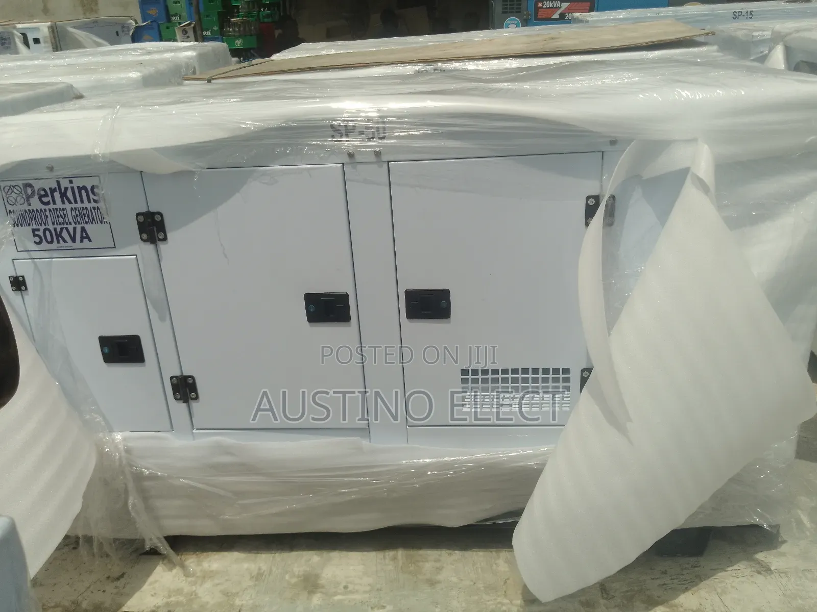 (White) 50kva Perkins Soundproof Generator