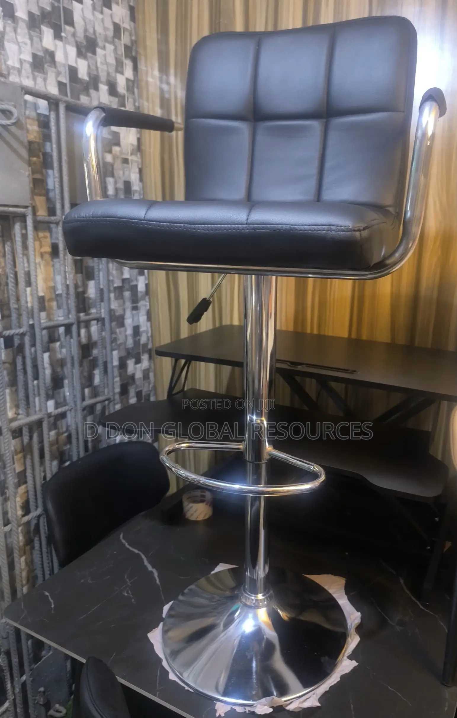 Black Bar Chair