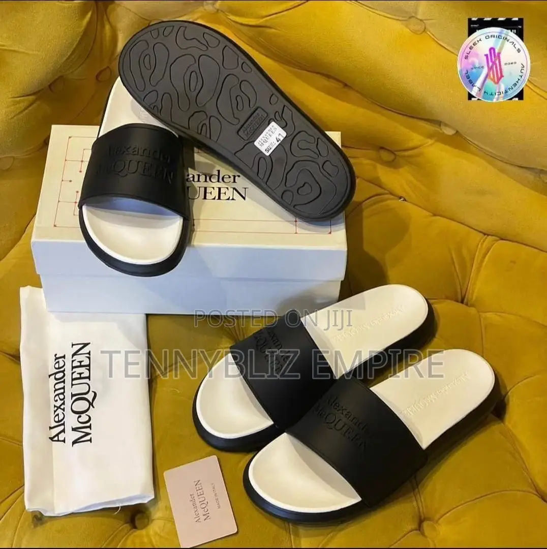 Fine Luxury Latest Alexander McQueen Quality Slides