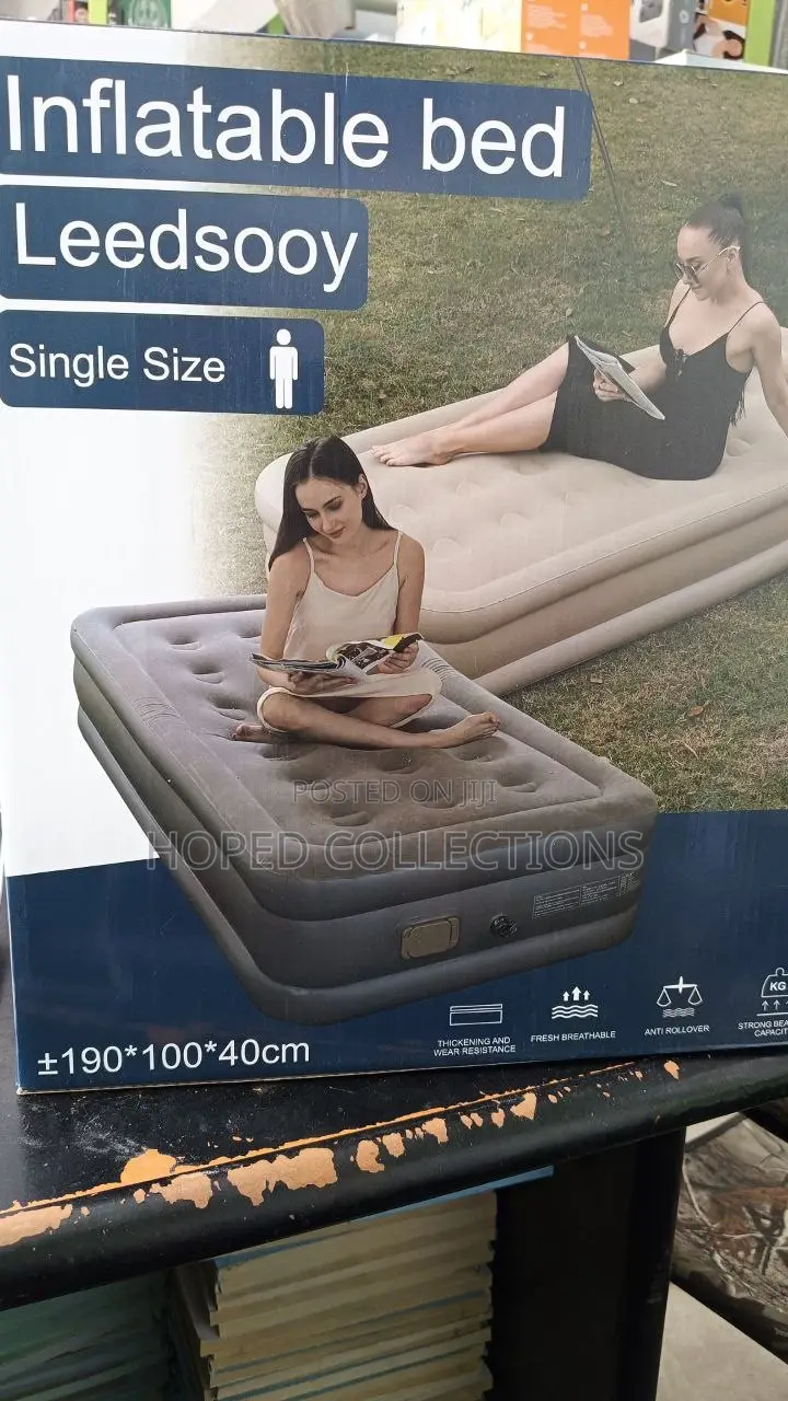 Single Size Inflatable Bed With Electric Pump