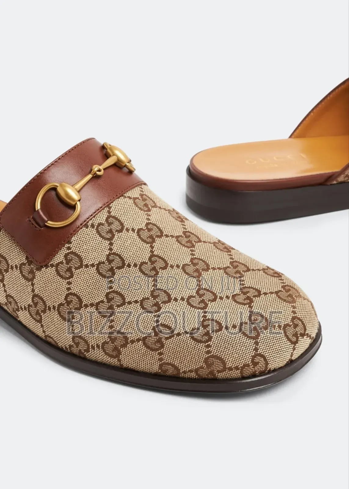 Original Gucci Men's Horsebit Mules Available in Store
