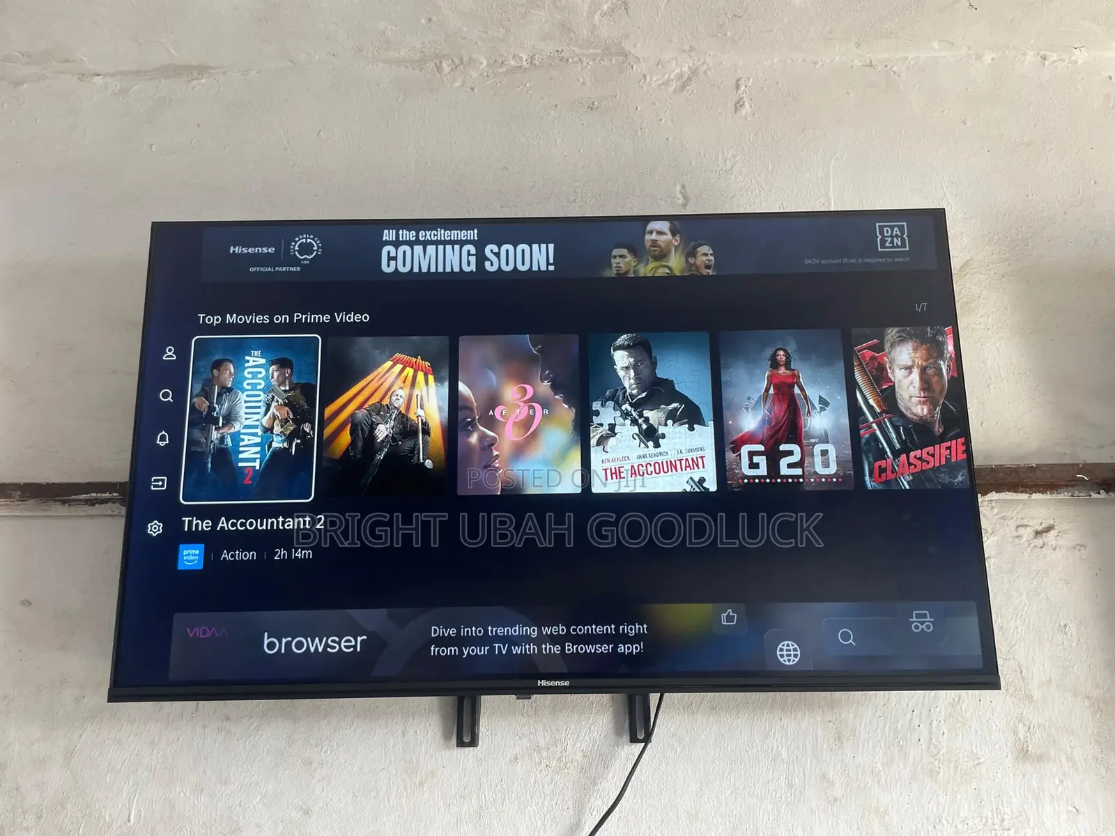 Hisense 43 Inches Full Smart Tv 2023 Model Altra