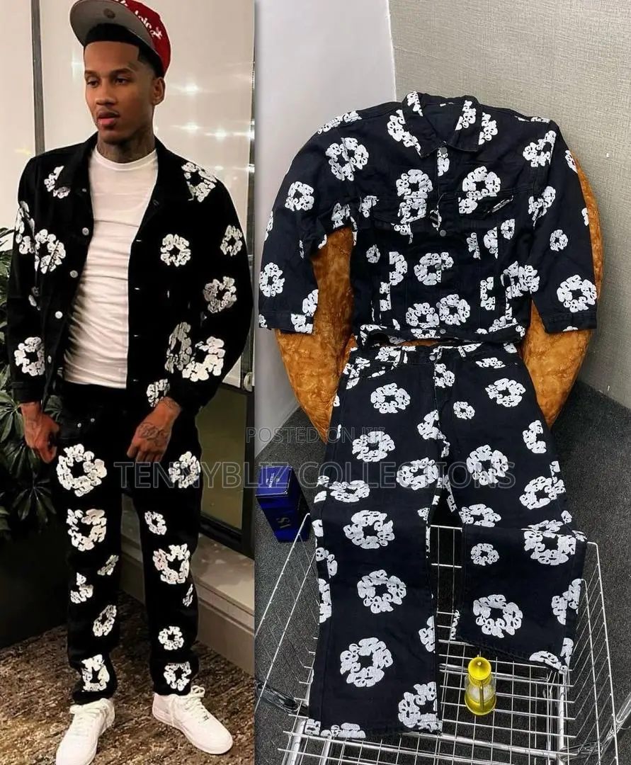 Latest Luxury Denim Tears Jeans Up and Down Combo