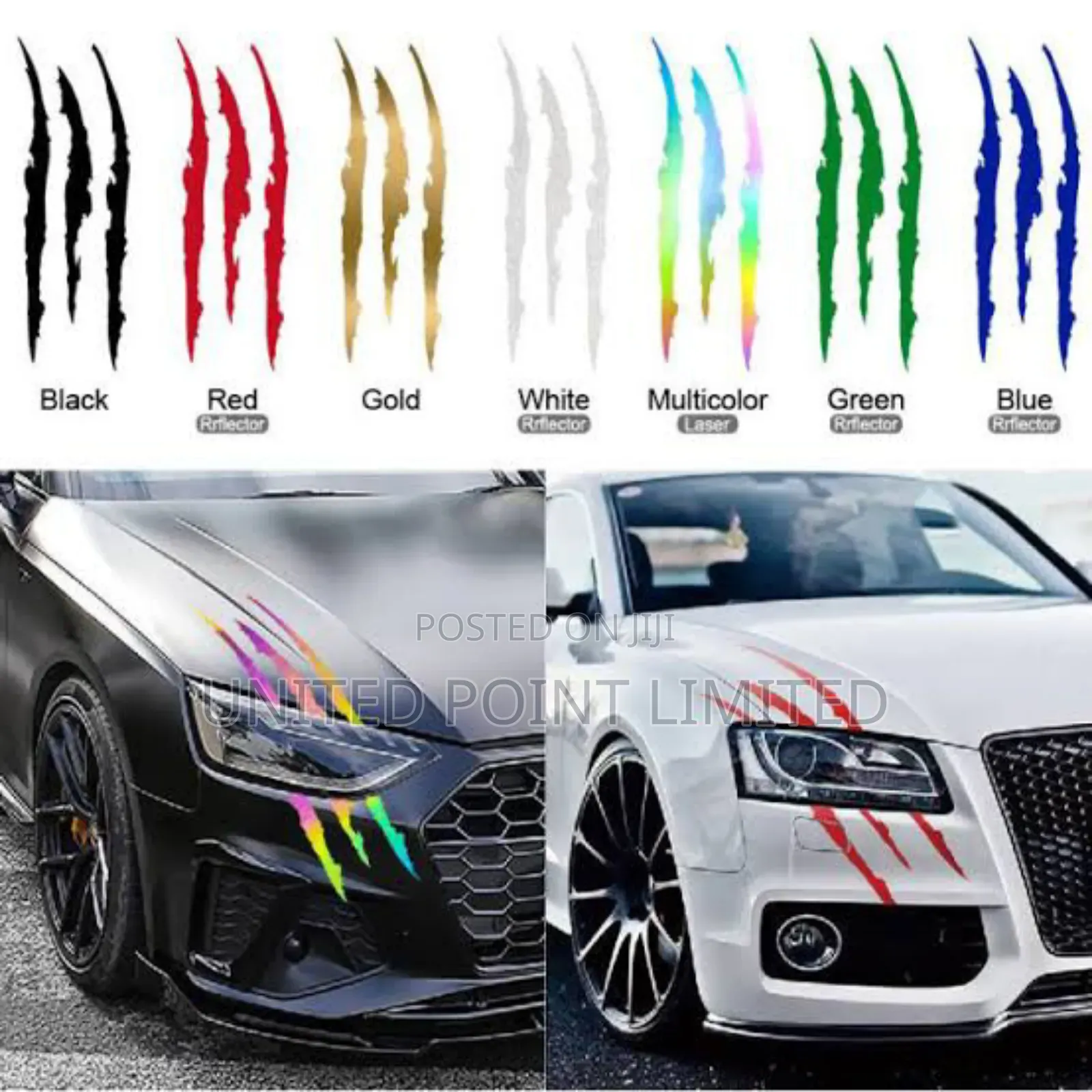 Headlight Sticker Car Monster Claw