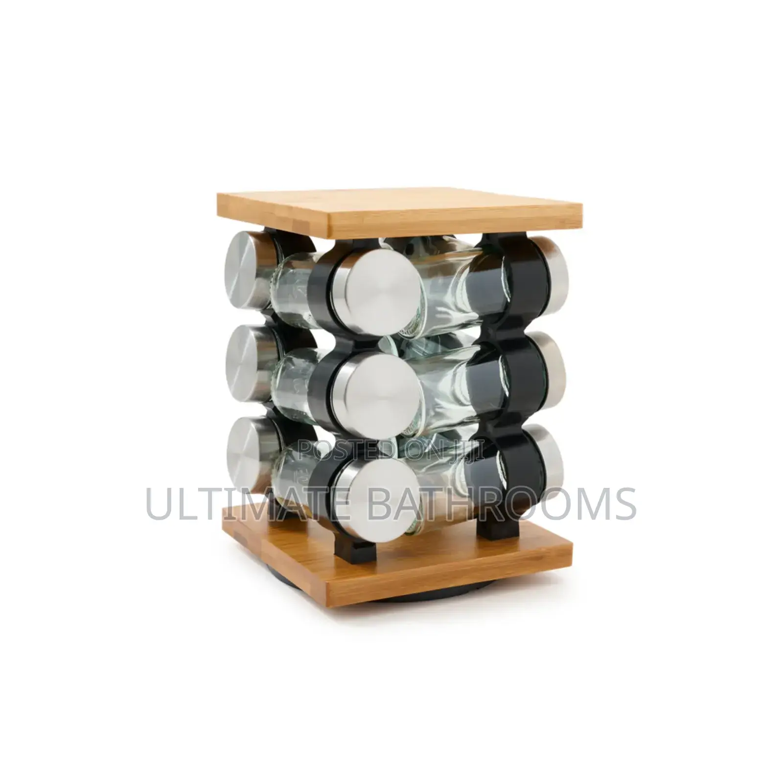 Bamboo 12 Piece Spice Jar