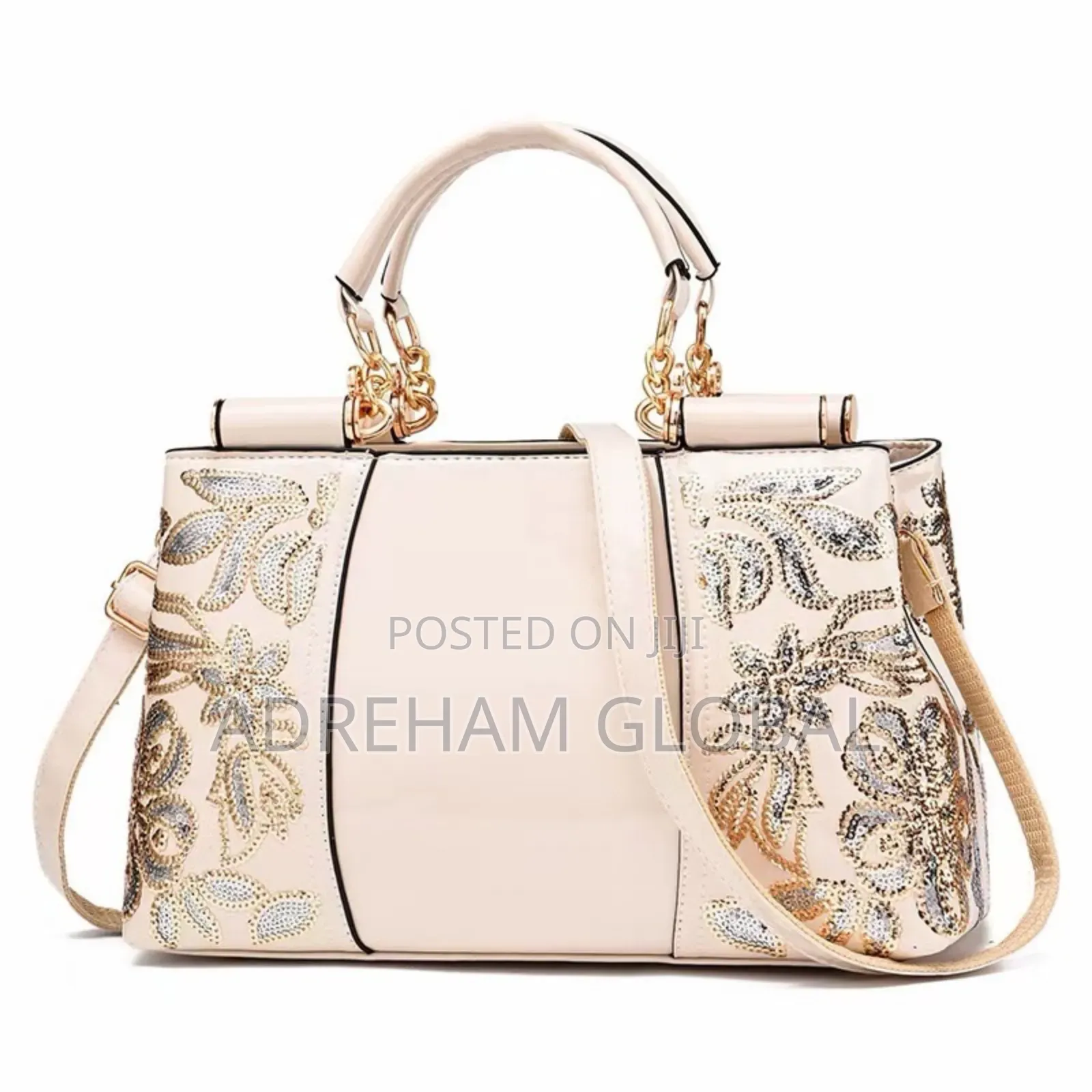 Maria Glossy Embroidery Classy Rich Aunties Bag