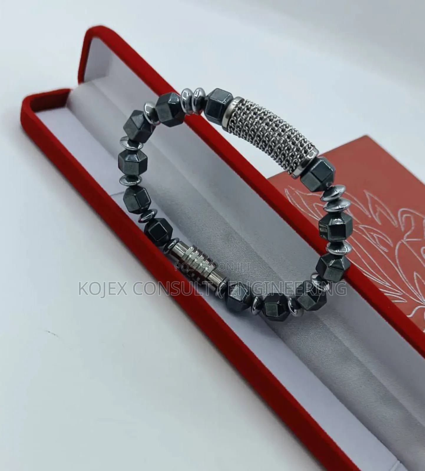 Bracelet for Men Black Matte Wear Copper Zirconium Diamond