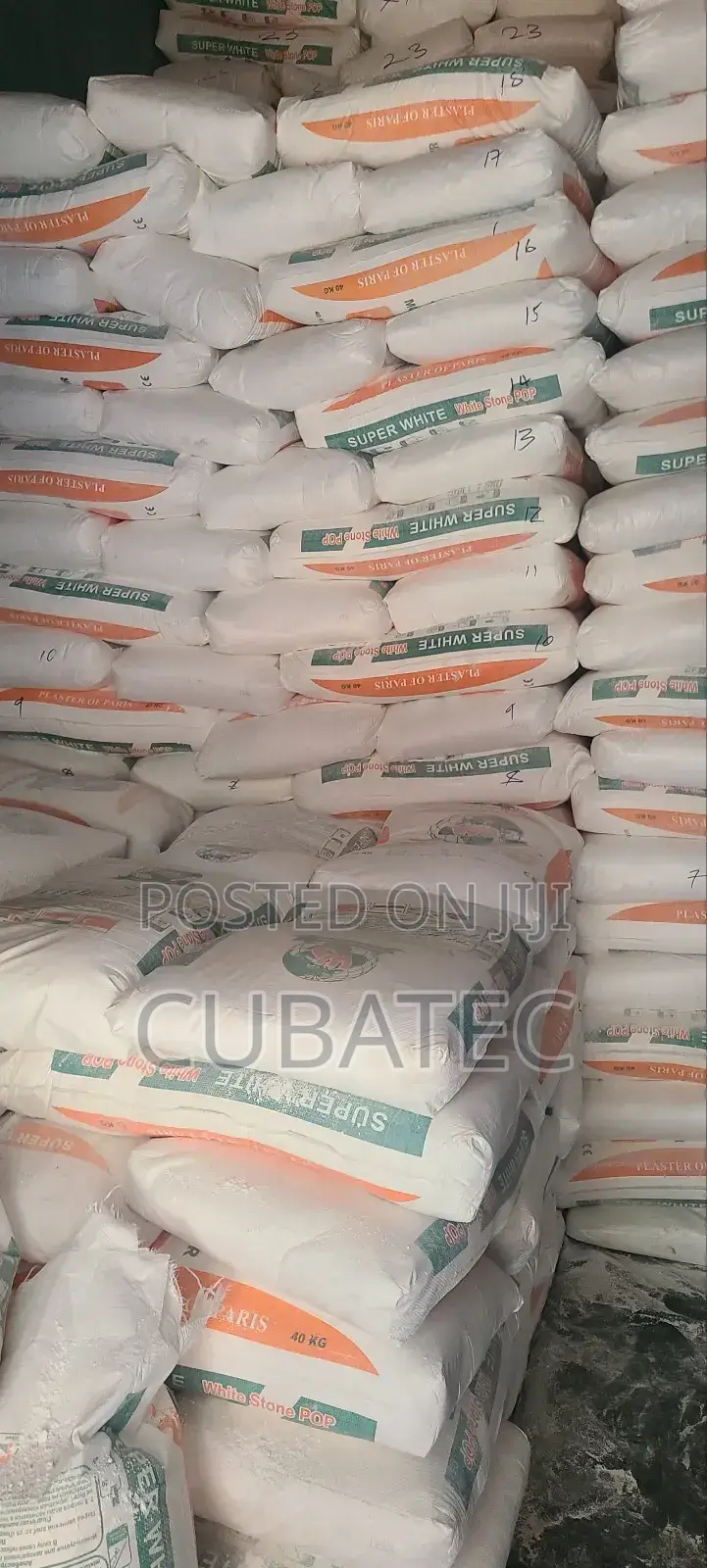 Quality Super White Gibs White Stone Pop Cement