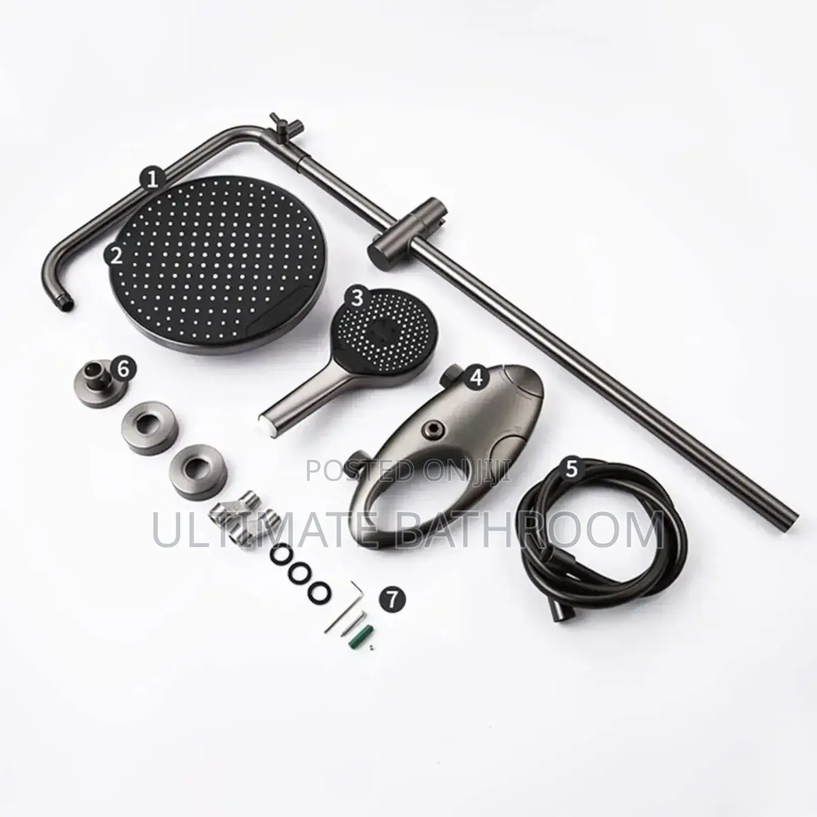Grey Colour Fountain Standing Shower Mixer