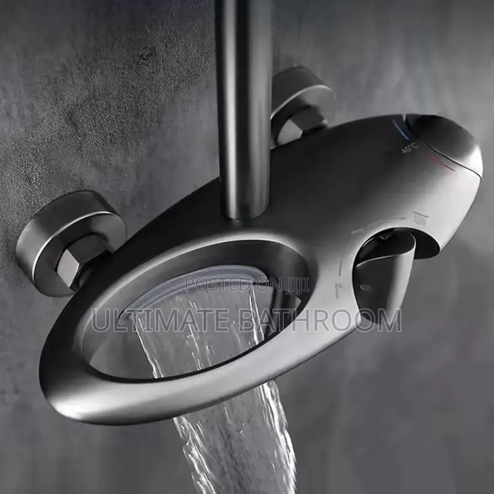Grey Colour Fountain Standing Shower Mixer