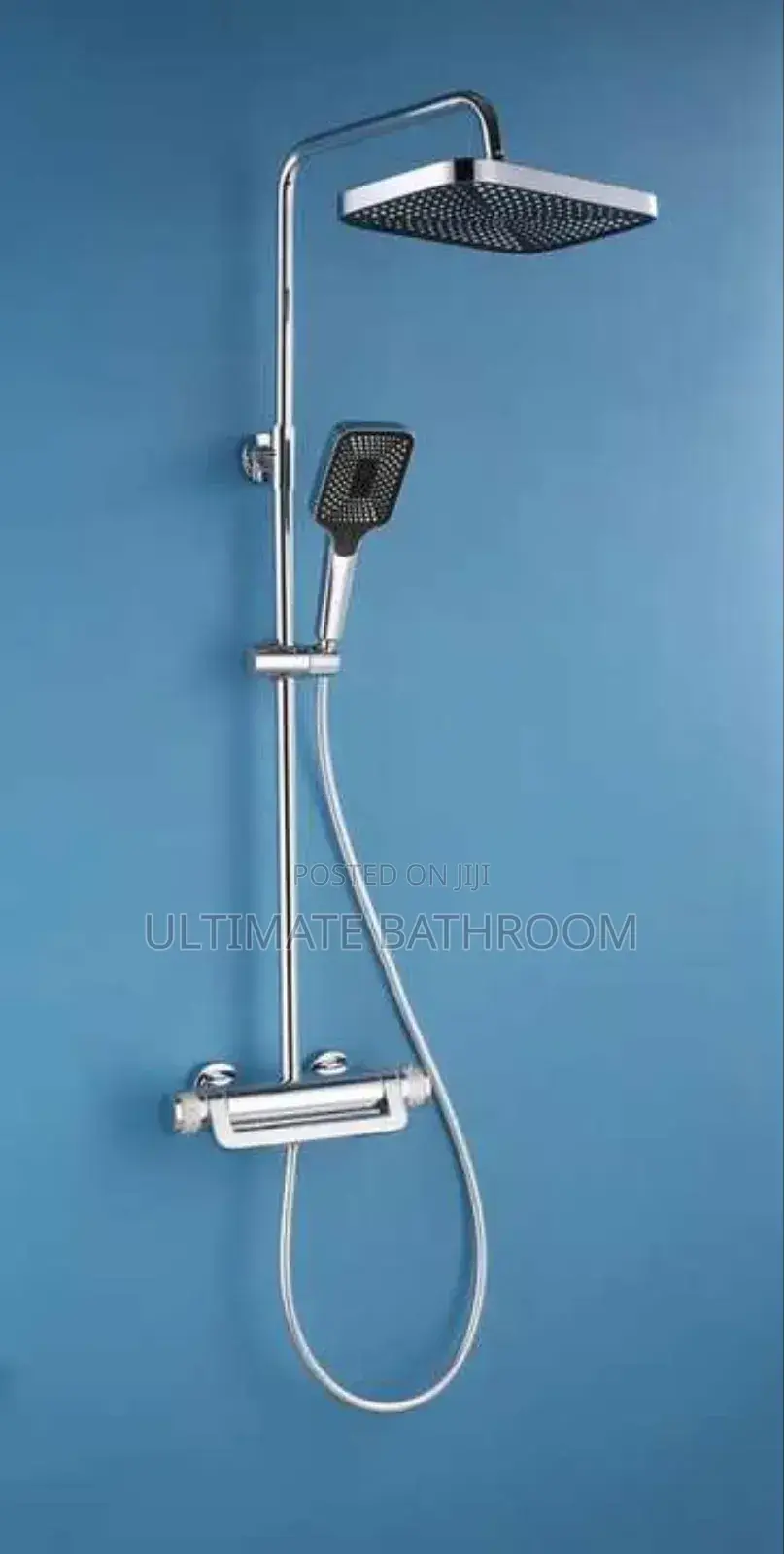 Thermostatic Chrome Waterfall Standing Shower Mixer