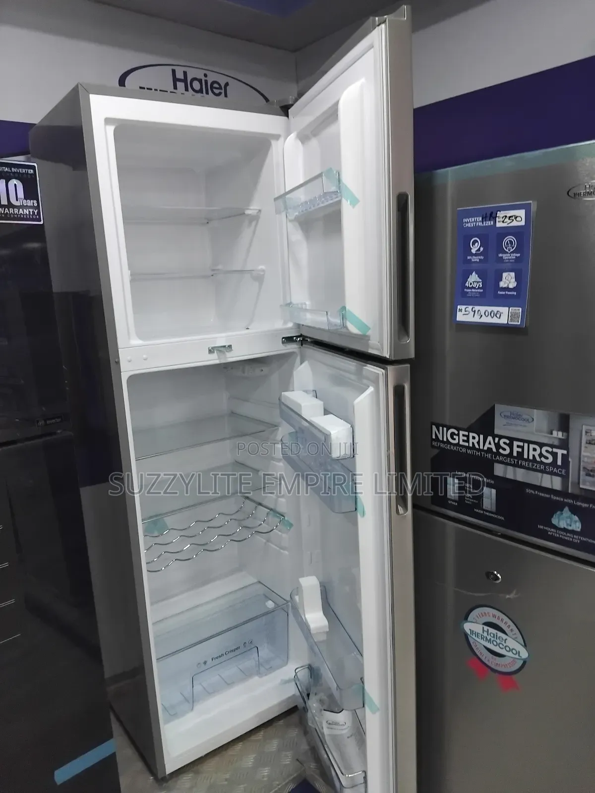 355 Liters Haier Thermocool Inverter Fridge
