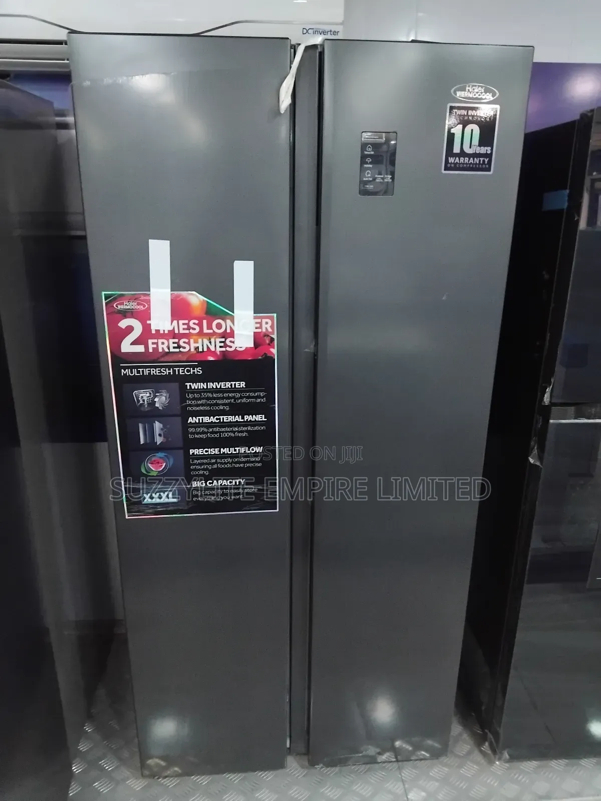 520 Liters Inverter Side by Side Haier Thermocool Fridge