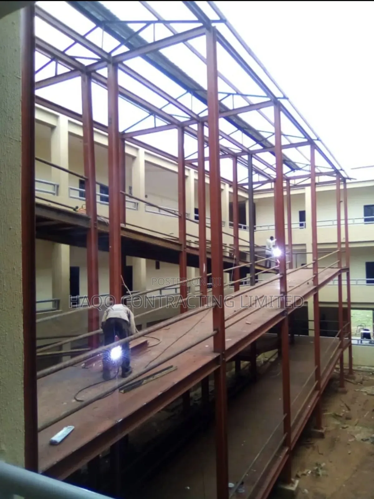 Steel Pedestrian Walkway , Bridge Fabrication